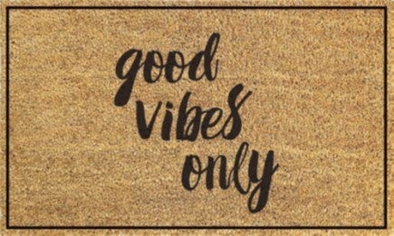 Good Vibes Only, Welcome Mat, Funny Doormat