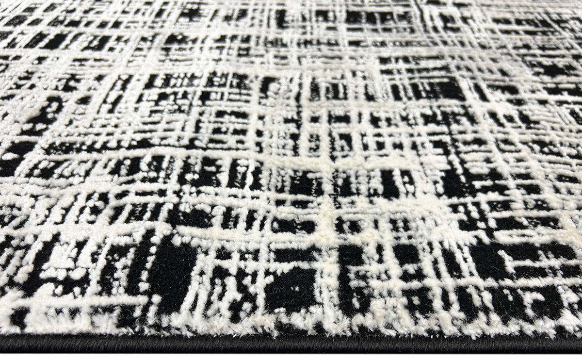 BROOKE 697 BLACK / CREAM – Area Rug Co.